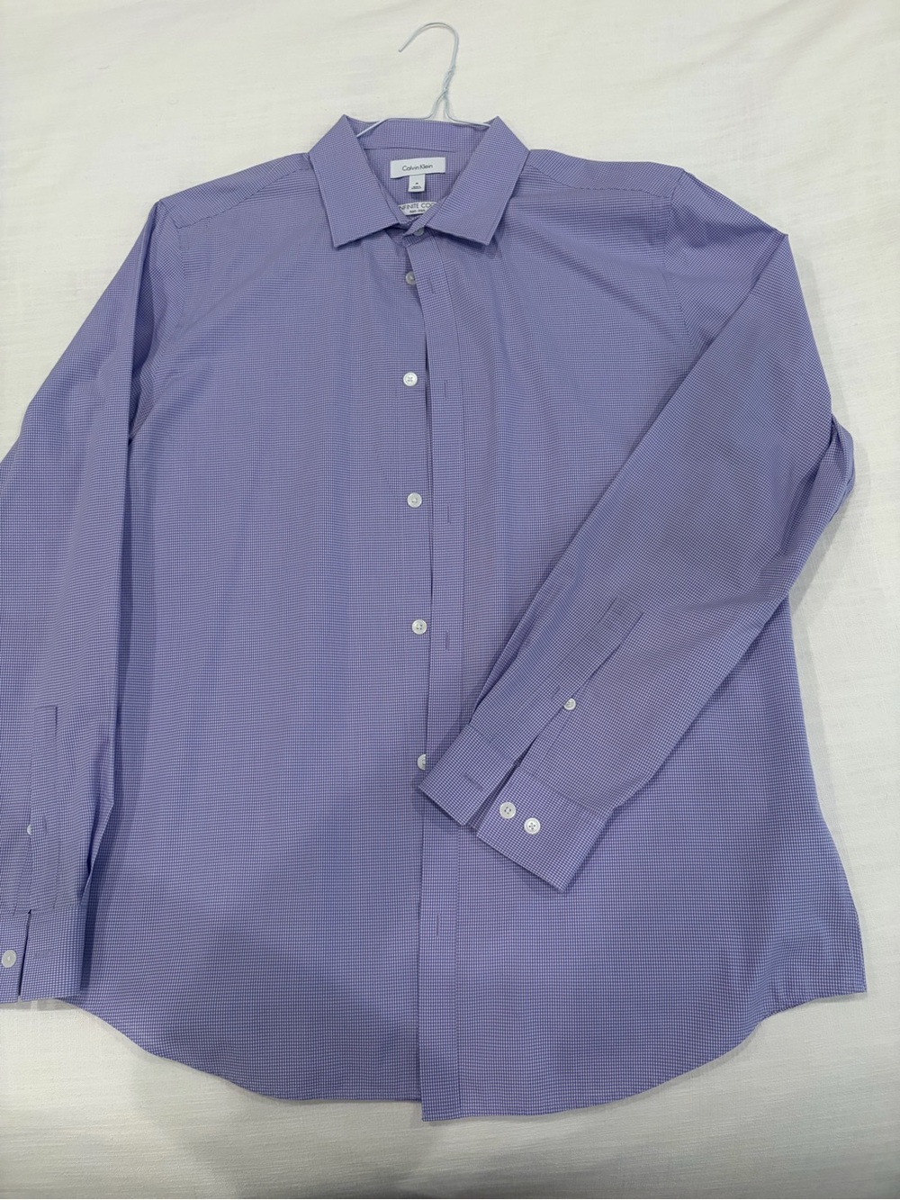 Calvin Klein Men's Lavender Purple Dress Shirt